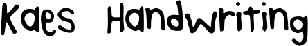 Kaes Handwriting Font