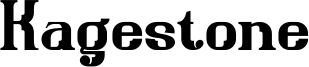 Kagestone Font