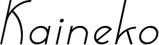 Kaineko Italic.otf