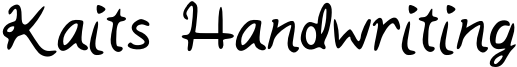 Kaits Handwriting Font