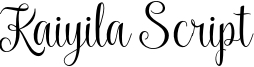 Kaiyila Script Font