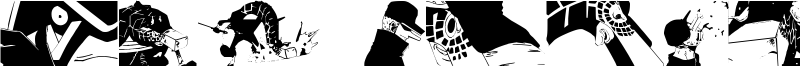 Kaku Dingbats One Piece Art One Piece Area Font