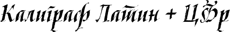 Kaligraf Latin + Cyr Font