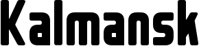 Kalmansk Font