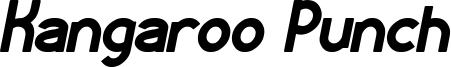 KANGAROO Punch italic bold.ttf