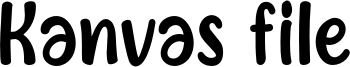 Kanvas file Font