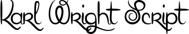 Karl Wright Script Font