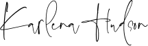 Karlena Hudson Font