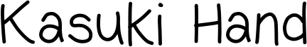 Kasuki Hand Light.ttf