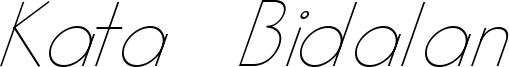 KataBidalanItalic.ttf
