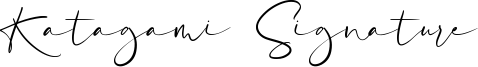 Katagami Signature Font