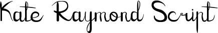 Kate Raymond Script Font