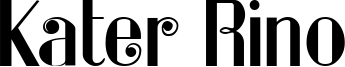 Kater Rino Font
