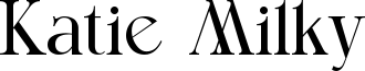Katie Milky Font
