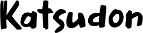 Katsudon Font