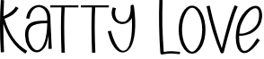 Katty Love Font