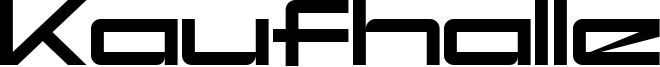 Kaufhalle Font