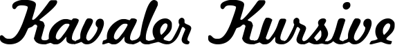 Kavaler Kursive Font