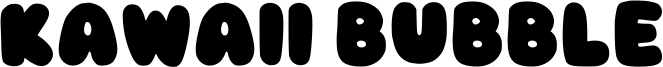 Kawaii Bubble Font