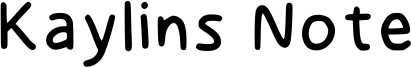 Kaylins Note Font