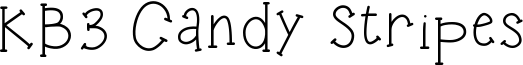 KB3 Candy Stripes Font