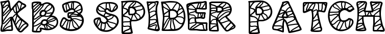 KB3 Spider Patch Font