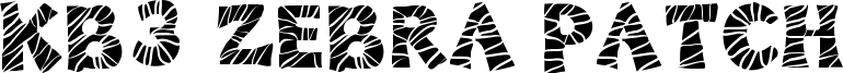 KB3 Zebra Patch Font
