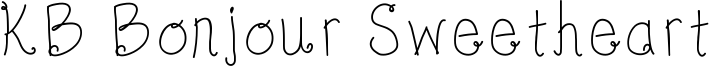 KBBonjourMySweet.ttf