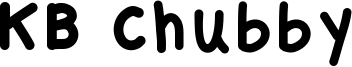 KB Chubby Font