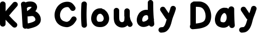 KB Cloudy Day Font