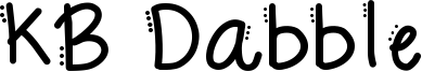 KB Dabble Font