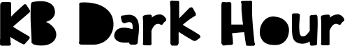 KB Dark Hour Font