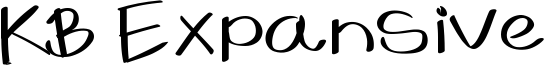 KB Expansive Font