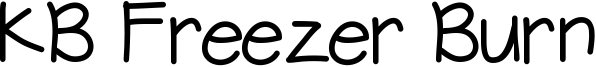 KB Freezer Burn Font