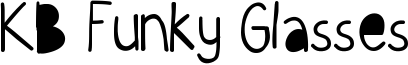 KB Funky Glasses Font