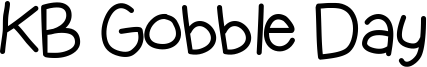 KB Gobble Day Font