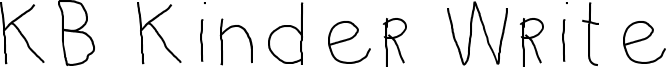KB Kinder Write Font