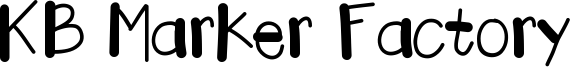 KB Marker Factory Font