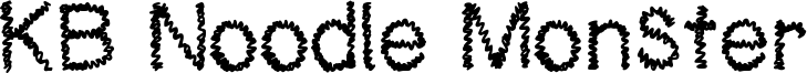 KB Noodle Monster Font