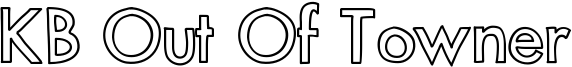 KB Out Of Towner Font