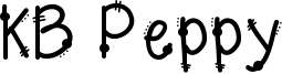 KB Peppy Font