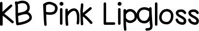 KB Pink Lipgloss Font