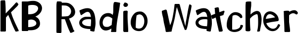 KB Radio Watcher Font