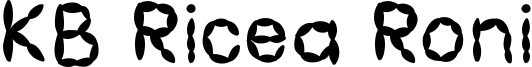 KB Ricea Roni Font