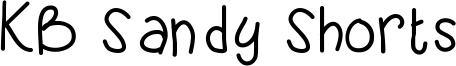 KB Sandy Shorts Font