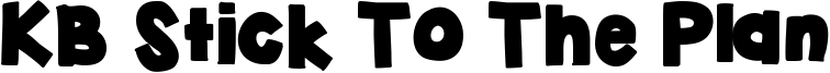 KB Stick To The Plan Font