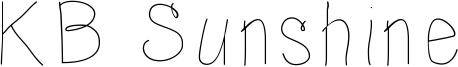 KB Sunshine Font