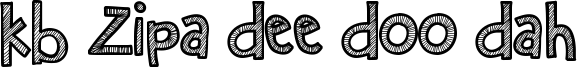 KB Zipa Dee Doo Dah Font