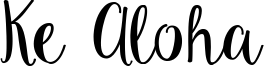 Ke Aloha Font