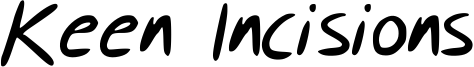 Keen Incisions Font
